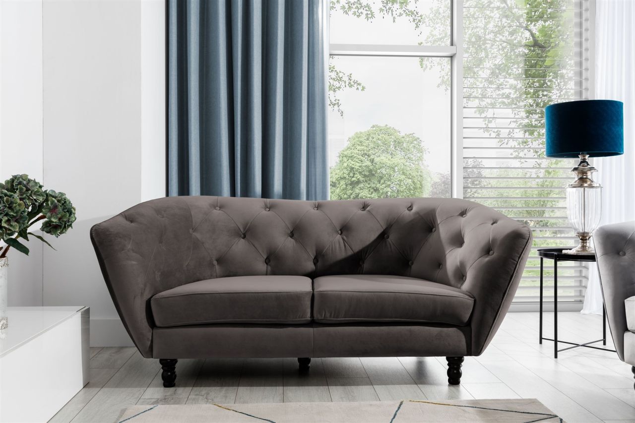 Sofa Designersofa CHARLOTTE 2-Sitzer in Stoff Matt Velvet Braun Sofa Designersofa CHARLOTTE 2-Sitzer in Stoff Matt Velvet Braun von Fun Moebel