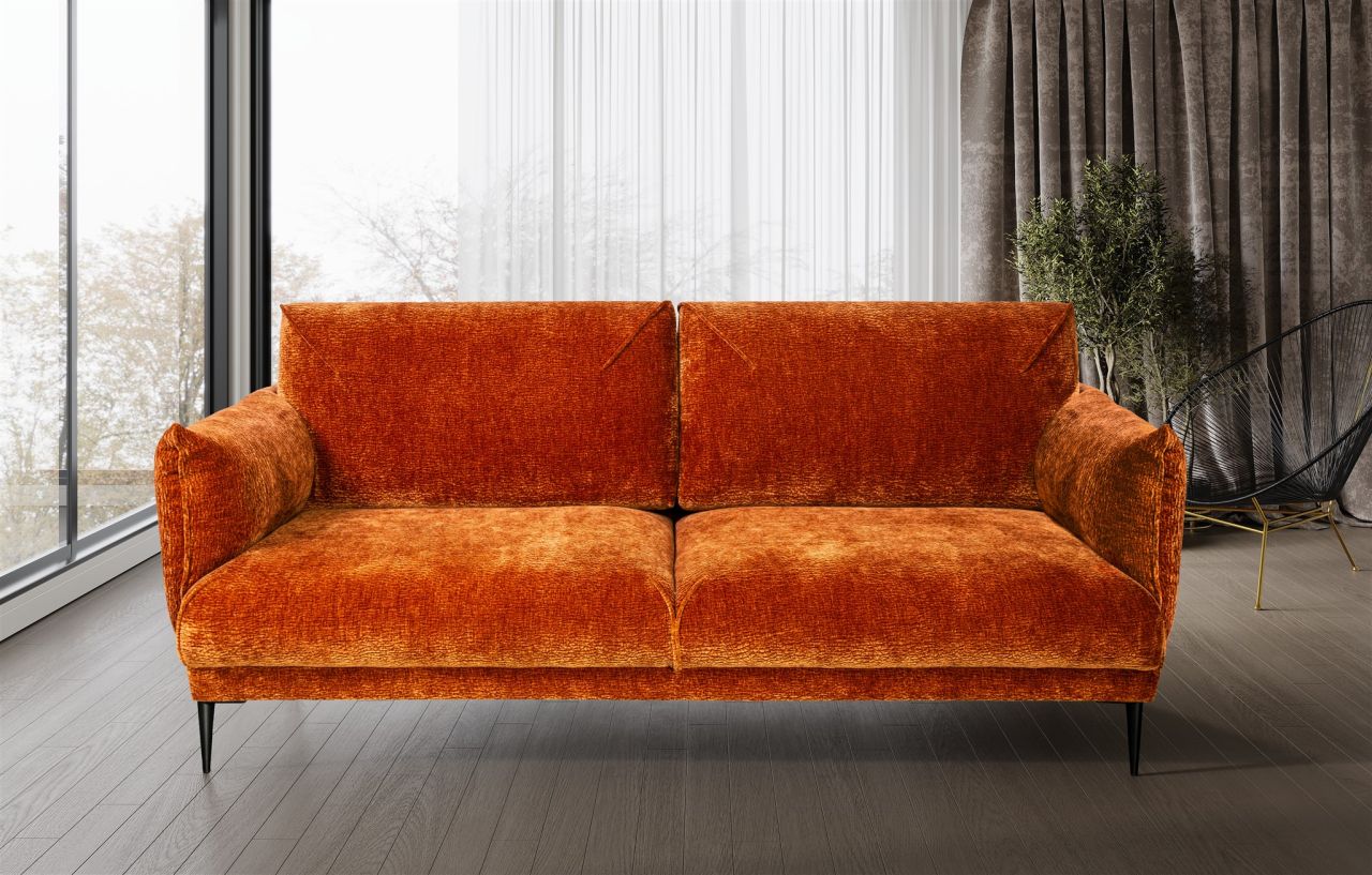 Sofa Designersofa MADISON 2-Sitzer in Stoff Dress Me Kupfer Sofa Designersofa MADISON 2-Sitzer in Stoff Dress Me Kupfer von Fun Möbel