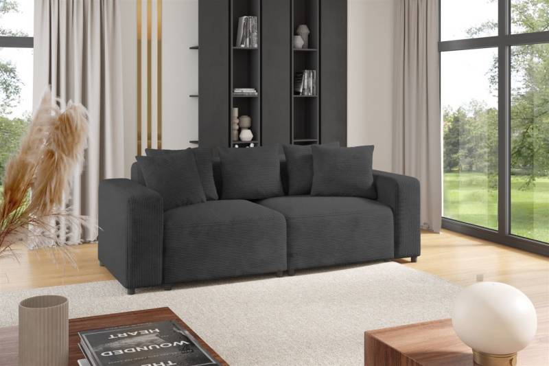 Sofa Designersofa MEGAN 2-Sitzer in Stoff Poso Dunkelgrau Sofa Designersofa MEGAN 2-Sitzer in Stoff Poso Dunkelgrau von Fun Möbel