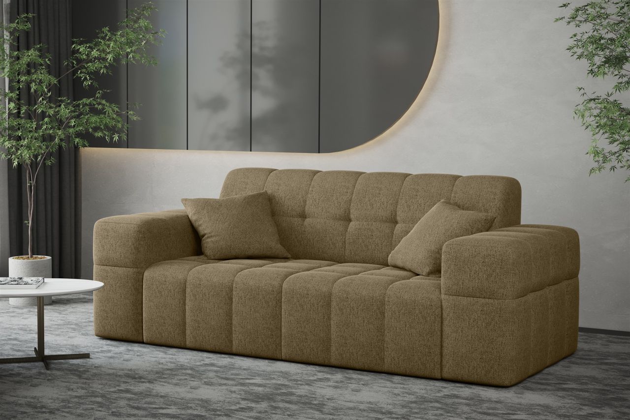Sofa Designersofa NANCY 2-Sitzer in Stoff Neve Hellbraun Sofa Designersofa NANCY 2-Sitzer in Stoff Neve Hellbraun von Fun Möbel