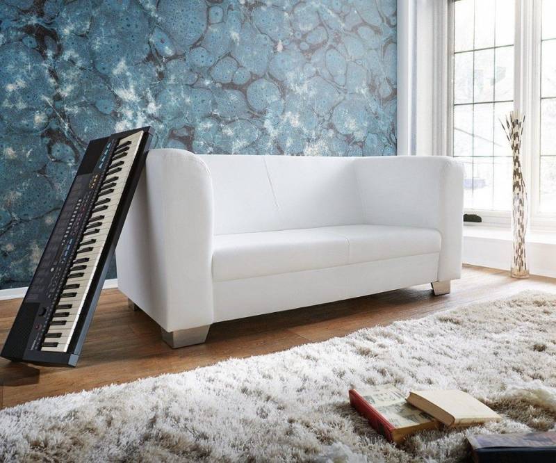 Sofa Designersofa NORTH 2-Sitzer in diversen Stoff und Farbvarianten von Fun Moebel