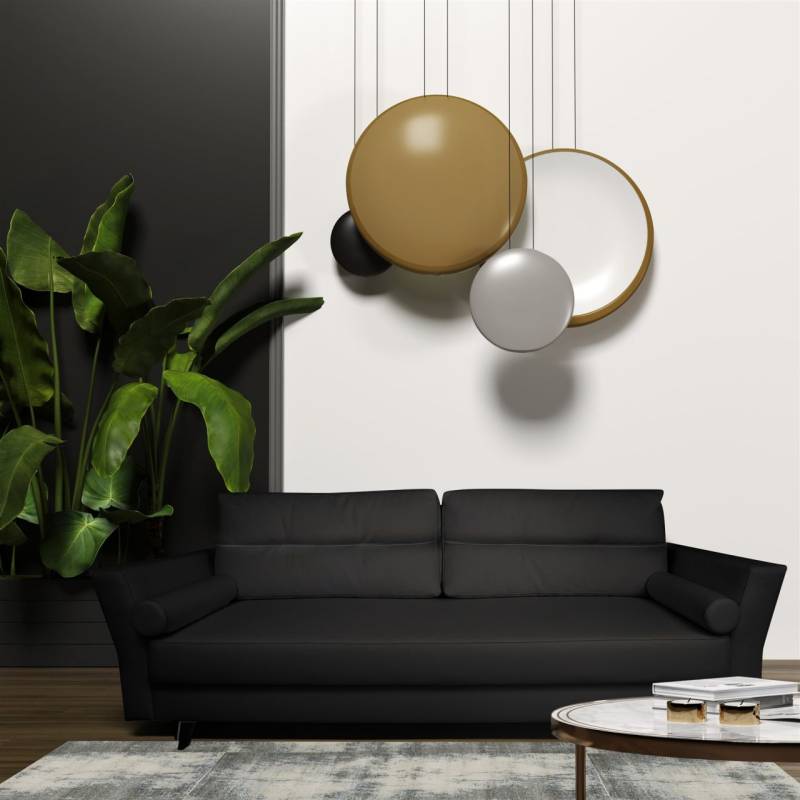 Sofa Designersofa SYLVIE 3-Sitzer mit Schlaffunktion in div. Farbvarianten von Fun Moebel