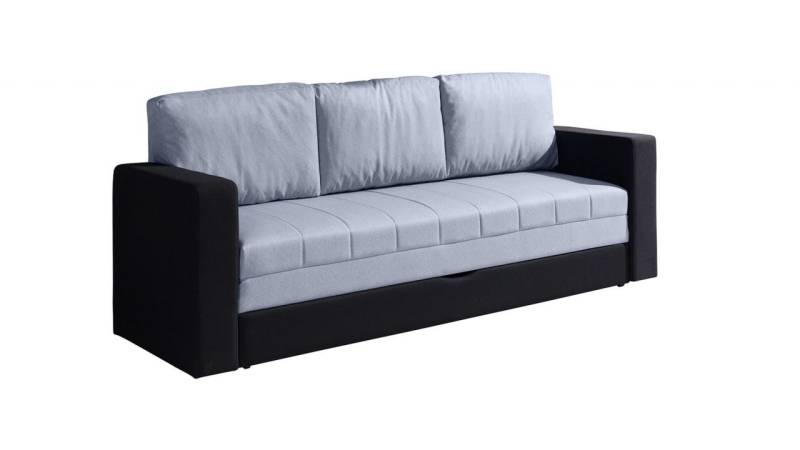Sofa Schlafsofa LABRI 3-Sitzer Schwarz/ Hellgrau Sofa Schlafsofa LABRI 3-Sitzer Schwarz/ Hellgrau von Fun Moebel