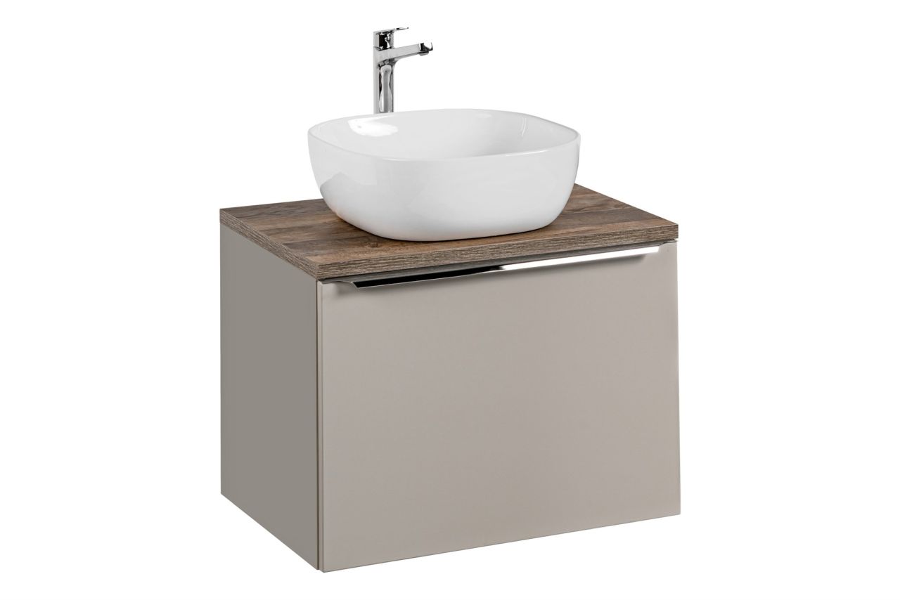 Waschtischunterschrank 60cm AKAN Taupe inkl. Waschtisch Waschtischunterschrank 60cm AKAN Taupe inkl. Waschtisch von Fun Moebel