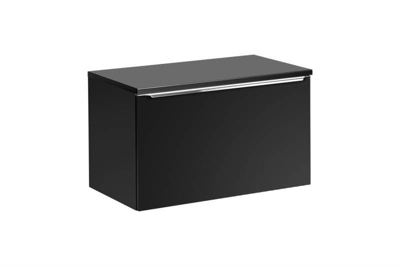 Waschtischunterschrank 80 cm AKAN Schwarz matt ohne Waschtisch von Fun Moebel