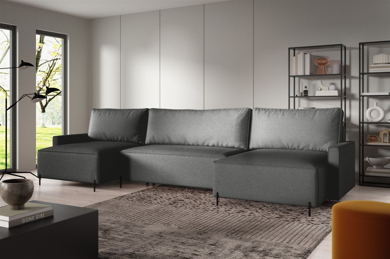 Wohnlandschaft mit Schlaffunktion BRAGA Sofa U-Form Stoff Now or Never Dunkel... Wohnlandschaft mit Schlaffunktion BRAGA Sofa U-Form Stoff Now or Never Dunkel... von Fun Möbel