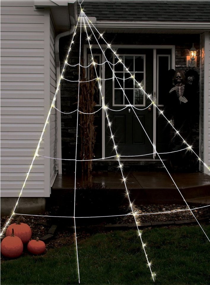 Fun World Dekoobjekt LED Spinnweben Halloween Deko von Fun World