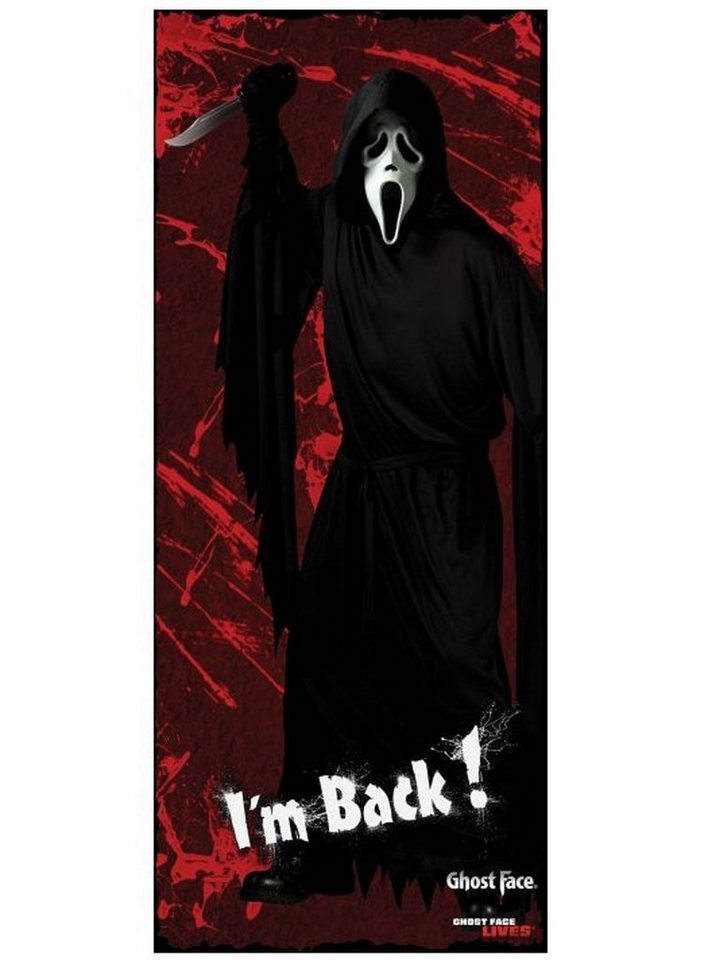 Fun World Dekoobjekt Scream - Ghostface Halloween Türdeko von Fun World