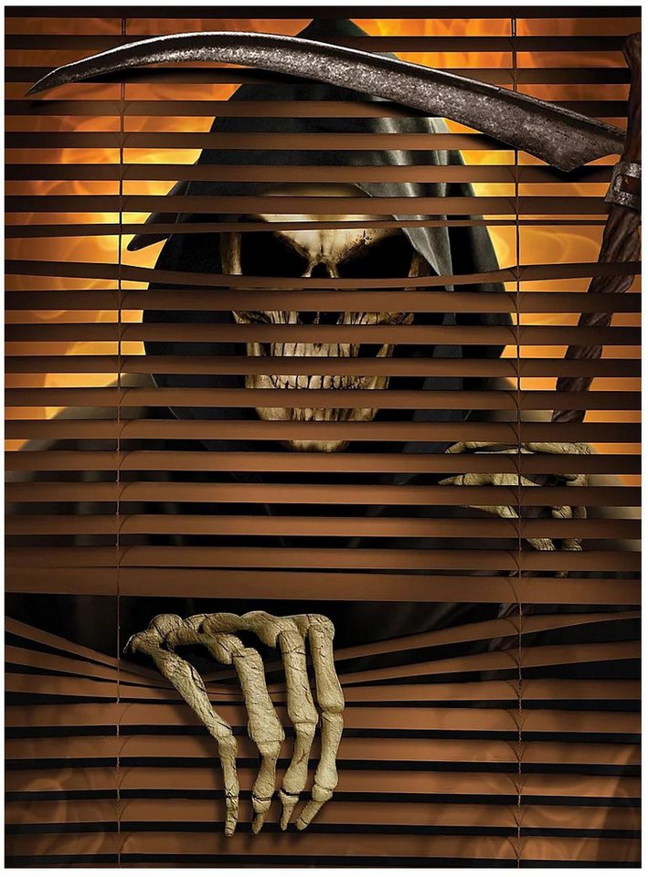 Fun World Dekoobjekt Sensenmann Halloween Fensterdeko von Fun World