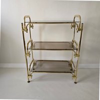 Vintage Hollywood Regency Regal Mit Rauchglas 80Er Jahre von FunAntic