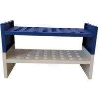 Vintage Ikea-style Kunststoff Einsatz Oder Regal Komponente Low Schuhregal | Weiß Blau Vintage Ikea-style Kunststoff Einsatz Oder Regal Komponente Low Schuhregal | Weiß Blau von FunAntic