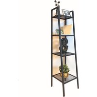 Vintage Loft Design Stil Schwarzes Metall Regal Rack von FunAntic