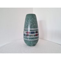 Vintage Mid Century Keramik Vase Handarbeit Edda Design 70Er Jahre von FunAntic