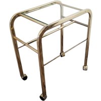 Vintage Mid Century Modern Chrom Und Glas Tisch von FunAntic