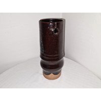 Vintage Mid Century Strange Brutalist Vase Keramikvase Hand Made Design 80Er Jahre Vintage Mid Century Strange Brutalist Vase Keramikvase Hand Made Design 80Er Jahre von FunAntic