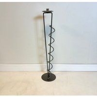 Vintage Postmodern Boden Kerzenständer Mit Spirale von FunAntic