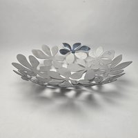 Vintage Retro Ikea Stockholm Obstschale Monika Mulder Edelstahl Design 1999 von FunAntic