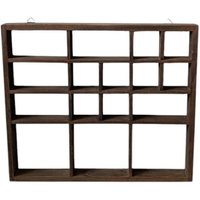 Vintage Wandregal Aus Holz Mit Mehreren Fächern | Sammler-Regal Für Miniaturen Vintage Wandregal Aus Holz Mit Mehreren Fächern | Sammler-Regal Für Miniaturen von FunAntic