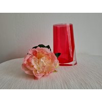 Vintage Y2K Rosa Kunststoff Vase von FunAntic