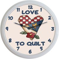 Quilter Geschenk, Quilt Uhr, Quilting Bee, Cottagecore, Stickstich, Patchwork Quilt, Décor, Geschenk Für Oma, Näherin von FunAroundTheClockCo