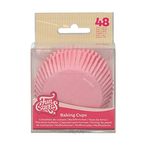 FunCakes Baking Cups Hellrosa: Perfekt für alle Cupcakes, Cupcakes und mehr, Kuchen dekorieren, pk / 48 von FunCakes