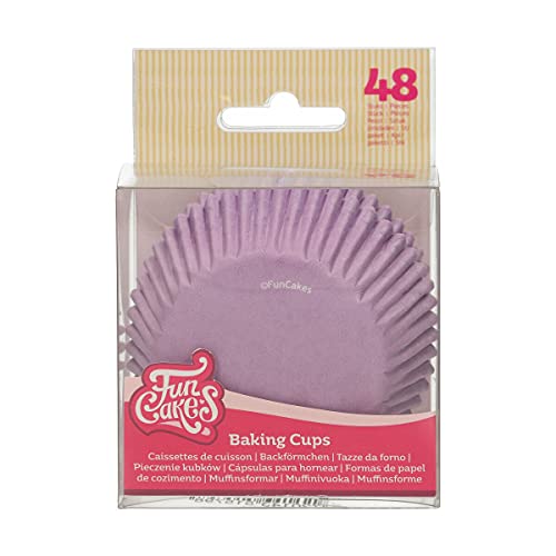 FunCakes Baking Cups Lila: Perfekt für alle Cupcakes, Cupcakes und mehr, Kuchen dekorieren, pk / 48 von FunCakes