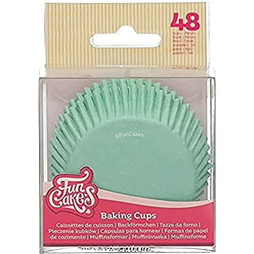 FunCakes Baking Cups Minzgrün: Perfekt für alle Cupcakes, Cupcakes und mehr, Kuchen dekorieren, pk / 48 von FunCakes