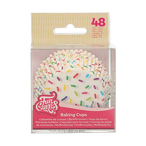 FunCakes Baking Cups Sträusel: Perfekt für alle Cupcakes, Cupcakes und mehr, Kuchen dekorieren, pk / 48 von FunCakes