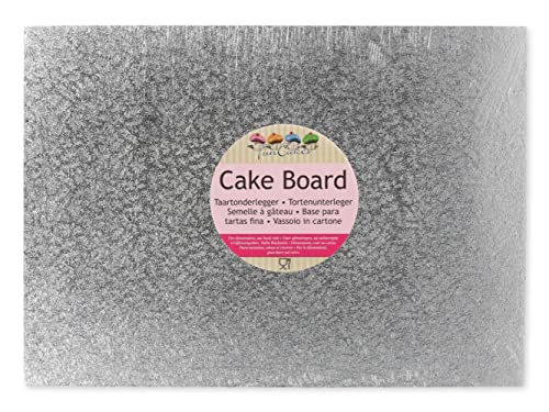FunCakes Cake Board, Silber, 40 x 30cm, Karton von FunCakes
