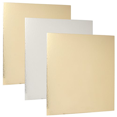 FunCakes Cake Board, Silber/Gold, 35 x 35 cm FunCakes Cake Board, Silber/Gold, 35 x 35 cm von FunCakes