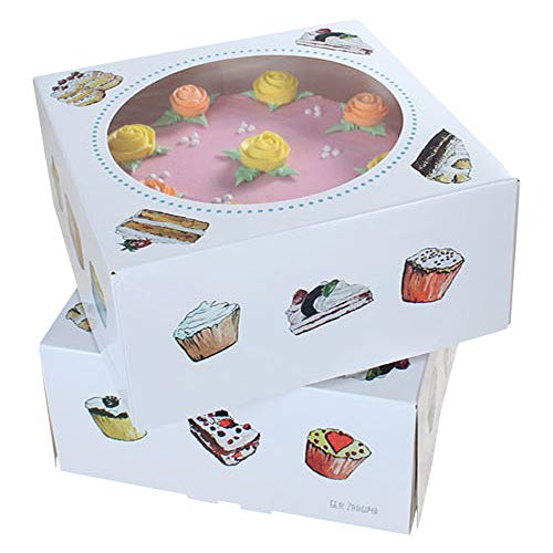 FunCakes Cupcake Box - Transportschachtel für 6 Cupcakes, 24 x 16 x 8cm, 3 Stück inkl. Einsatz von FunCakes