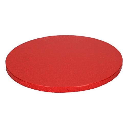 FunCakes FC1130RD Cake Drum rund, 30,5 cm, Rot, Papier von FunCakes