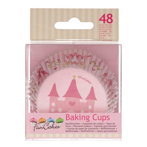 FunCakes FC4020 hochwertige Muffinförmchen/Backförmchen-Prinzessin-mit fettdichter Beschichtung-perfekt für Cupcakes, Muffins oder Brownies-48 Stück, Papier FunCakes FC4020 hochwertige Muffinförmchen/Backförmchen-Prinzessin-mit fettdichter Beschichtung-perfekt für Cupcakes, Muffins oder Brownies-48 Stück, Papier von FunCakes