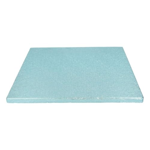 FunCakes Tortenplatte Quadrat 30,5 cm - Babyblau: Quadratische Tortenplatte, Boden zum Präsentieren von Torten, hochwertige Qualität, luxuriöse Optik, 1 Stück. von FunCakes