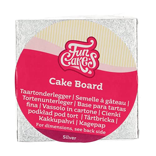 FunCakes Kitchen, Papier, Silber, 10 x 10 cm von FunCakes