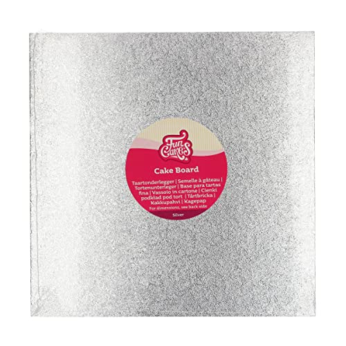 FunCakes Kitchen, Papier, Silber, 25 x 25 cm von FunCakes