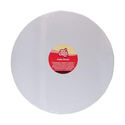 FunCakes Tortenplatte Rund Ø35 cm - Weiß: Runde Tortenplatte, Boden zum Präsentieren von Torten, hochwertige Qualität, luxuriöse Optik, 1 Stück. von FunCakes