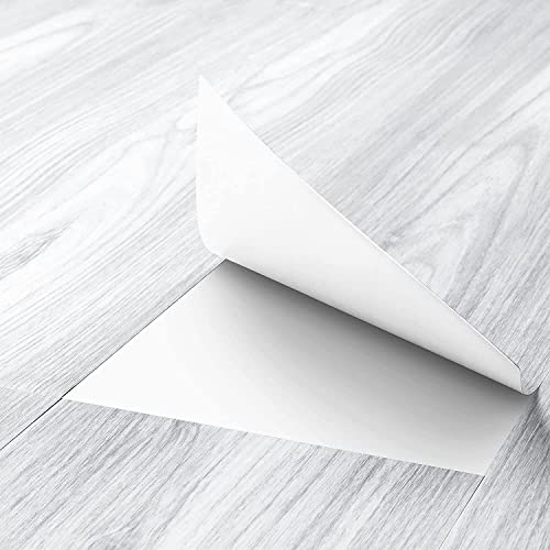 FunStick 30 Stück Fliesenaufkleber Holzoptik Boden 90cm x15cm PVC Bodenbelag Vinylboden Selbstklebend Fliesenfolie Bad PVC Fliesen Selbstklebend Vinylboden PVC Platten Holzoptik von FunStick