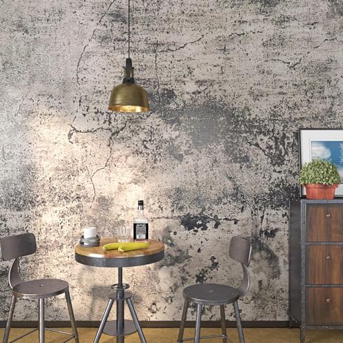 FunStick 40CM×12M Selbstklebende Tapete Betonoptik Grau Arbeitsplattenfolie Küche Klebefolie Schränke Betontapete Wohnzimmer Wandaufkleber Möbelfolie Selbstklebend von FunStick