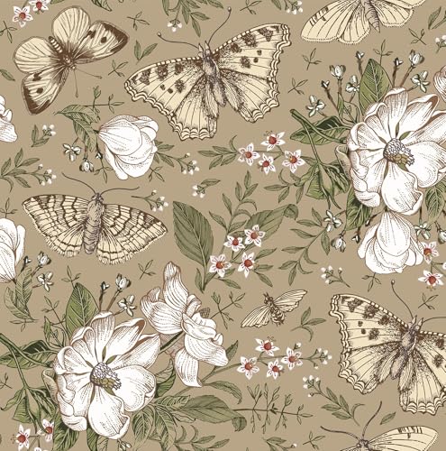FunStick 44.5CMx9M Wand Tapeten Blumen Schmetterling Selbstklebende Mustertapete Schlafzimmer Wohnzimmer Olivgrün Braun Selbstklebende Folie Blumen Vintage Möbelfolie Badezimmer Schrankpapier Muster FunStick 44.5CMx9M Wand Tapeten Blumen Schmetterling Selbstklebende Mustertapete Schlafzimmer Wohnzimmer Olivgrün Braun Selbstklebende Folie Blumen Vintage Möbelfolie Badezimmer Schrankpapier Muster von FunStick