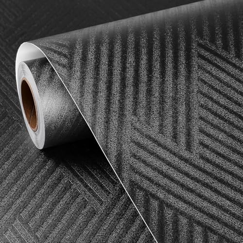 FunStick 60CMx5M Geometrische Tapete Selbstklebend Schwarz Abstrakt Klebefolie Möbel Geometrische Muster Wandtapete Selbstklebend Schlafzimmer Küche Folie für Möbel Schwarz Badezimmer Küchenschrank FunStick 60CMx5M Geometrische Tapete Selbstklebend Schwarz Abstrakt Klebefolie Möbel Geometrische Muster Wandtapete Selbstklebend Schlafzimmer Küche Folie für Möbel Schwarz Badezimmer Küchenschrank von FunStick