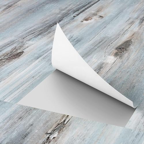 FunStick 90X15CM 30 Stück PVC Bodenbelag Holzoptik Hellblau Vinylboden Selbstklebend Fliesenaufkleber Küche Bad Badezimmer Boden Selbstklebende Vinyl Fliesen Wand Wandverkleidung Holz FunStick 90X15CM 30 Stück PVC Bodenbelag Holzoptik Hellblau Vinylboden Selbstklebend Fliesenaufkleber Küche Bad Badezimmer Boden Selbstklebende Vinyl Fliesen Wand Wandverkleidung Holz von FunStick