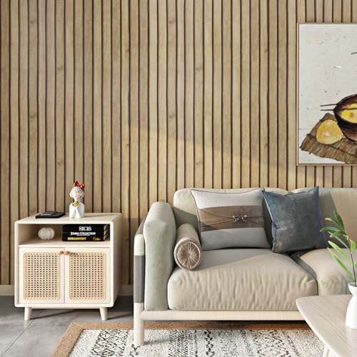 FunStick Möbelfolie Selbstklebend Holzoptik Folie für Möbel Küchenarbeitsplatte Holzpaneele Wand Selbstklebend Tapete Holzoptik Schlafzimmer Waschbar 60CM×5M Klebefolie Möbel Holz Küchenschrank von FunStick