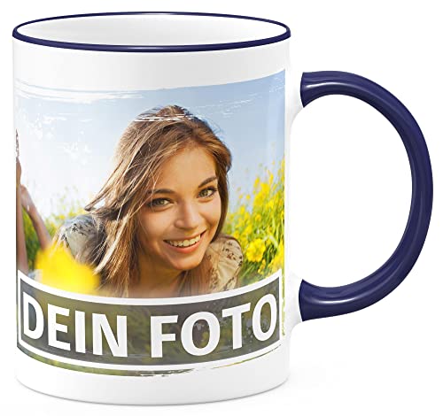 FunTasstic Tasse Kaffeebecher selbst gestalten/Personalisierbar individuell mit eigenem Foto Bedrucken Firmentasse mit Logo beidseitig bedruckt, Farbe:kobalt, Größe:Eigenes Foto oder Text FunTasstic Tasse Kaffeebecher selbst gestalten/Personalisierbar individuell mit eigenem Foto Bedrucken Firmentasse mit Logo beidseitig bedruckt, Farbe:kobalt, Größe:Eigenes Foto oder Text von FunTasstic