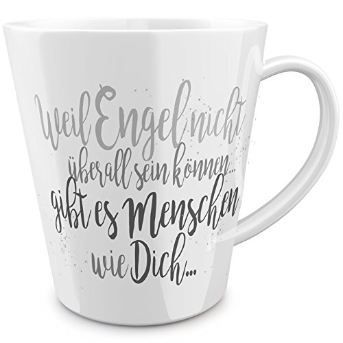 FunTasstic Tasse Weil Engel nicht überall sein können gibt es Menschen wie Dich - konische Kaffeepott 300 ml von FunTasstic