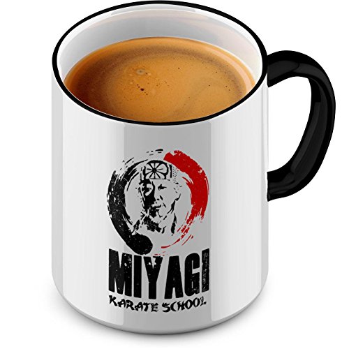 FunTasstic Tasse Miyagi Karate School - Kaffeepott Kaffeebecher 375 ml, Farbe:schwarz von FunTasstic