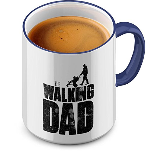 Funtasstic Tasse The Walking dad - Kaffeepott Kaffeebecher 300 ml, Farbe:kobalt Funtasstic Tasse The Walking dad - Kaffeepott Kaffeebecher 300 ml, Farbe:kobalt von FunTasstic