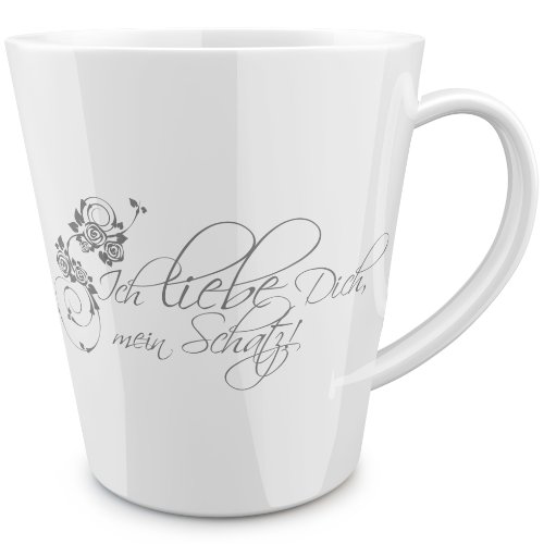 Ich liebe Dich mein Schatz konische Tasse von FunTasstic