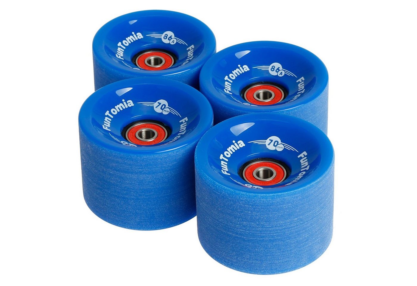 FunTomia Longboard FunTomia 4x Longboard Rollen 70x51mm 80A / 86A inkl. Mach1® Kugellager von FunTomia