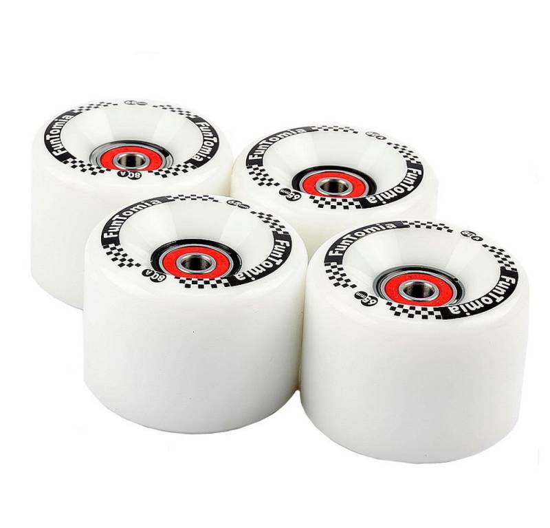 FunTomia Miniskateboard FunTomia 4 Stück Mini-Board Rollen (Big Wheels) mit und ohne LED von FunTomia
